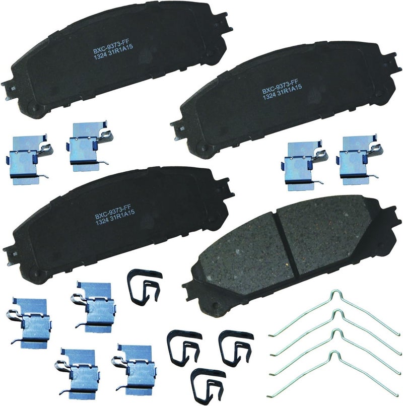 Bendix Premium SBC1324 Front Brake Pads for Lexus NX200t,NX250,300,300h,350,350h,450h+,RX350,RX350h,RX350L,RX450h,RX450hL,RZ450e,Toyota Avalon,bZ4X,Camry,Crown,Grand Highlander,RAV4 Prime,Sienna - Image 1
